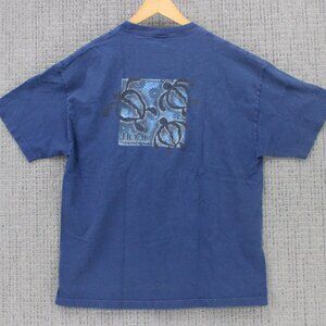 Vintage Alstyle Apparel Shirt Mens XL Blue Short Sleeve HONU Hawaiian Legends